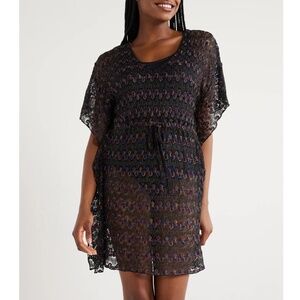 Time and Tru Plus Crochet Kaftan Coverup